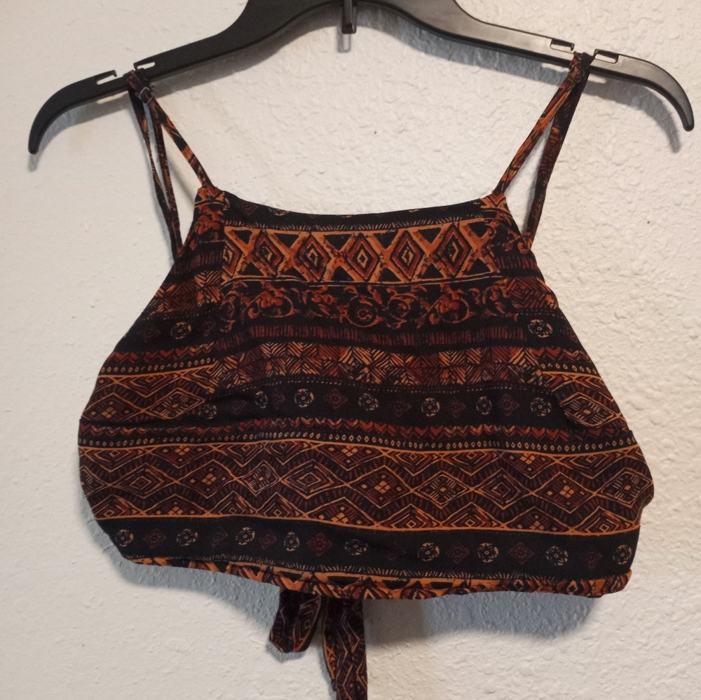 Forever 21 Boho Tribal Crop Top